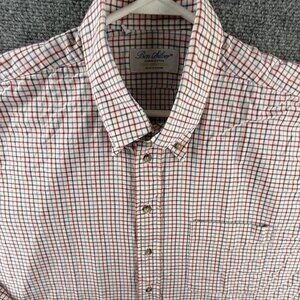 Ben Silver Charleston Flannel Button Up Shirt Blue Red White Check Canada XL